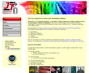 JT Finishing Solutions Web Site