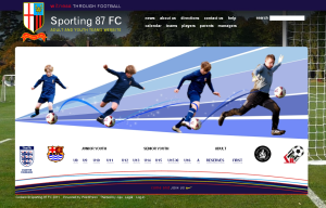 Screen shot of Sporting 87 site
